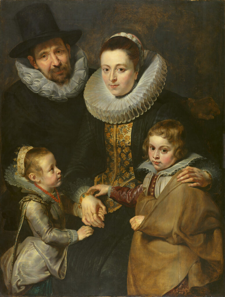 Courtauld Gallery: Peter Paul Rubens, The Family of Jan Brueghel the Elder, c. 1613–1615, Courtauld Gallery, London, UK.
